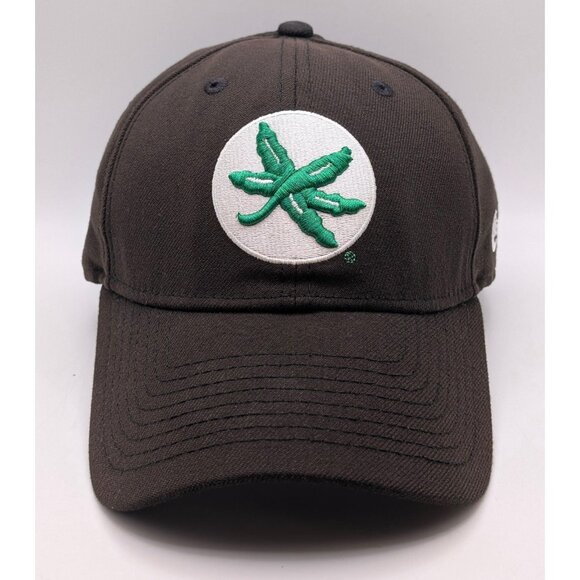 Ohio State Buckeyes New Era 39THIRTY Fitted Hat Buckeye Leaf Medium/Large OSU - Picture 2 of 5